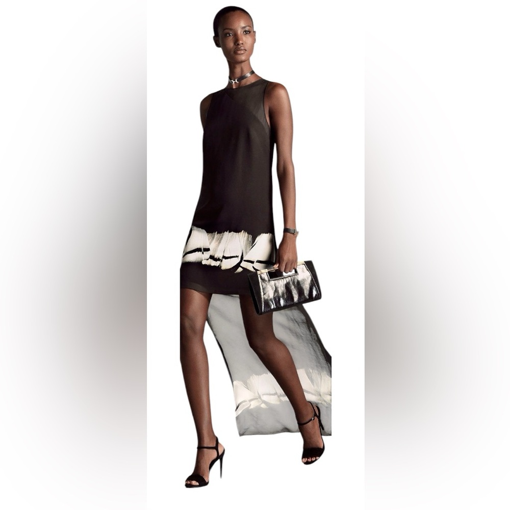 Halston Heritage Silk Hi-Low Dress - Picture 2 of 5